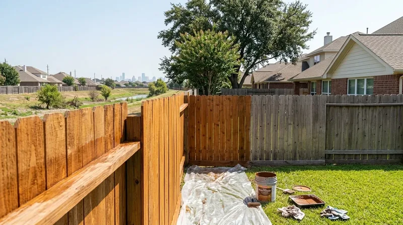 Fence Staining & Restoration Houston